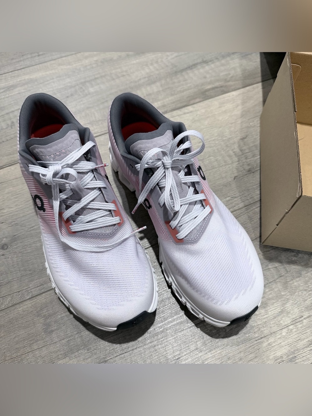 NEW On Cloud 6 Push Men’s Low Top Lace-Up Mesh Sneakers Lavender/Red